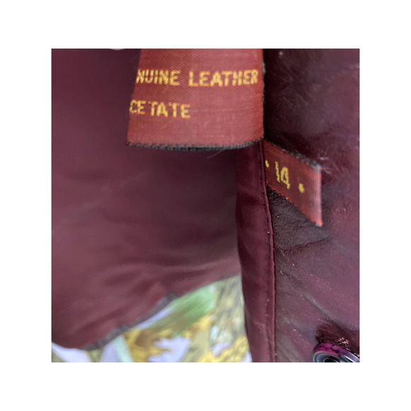 Aigner 100% Genuine Leather Lined Jacket Size 14 - Picture 7 of 10